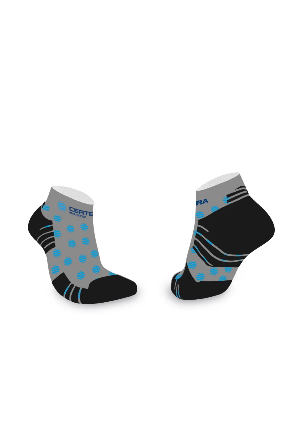 Alternative view of 2-Pair Bundle - High-Speed Athletic Ankle Socks